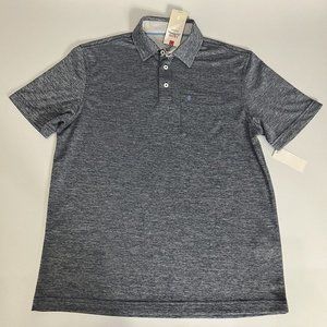 Izod Saltwater Performance Beach Ready Polo Shirt Men's Size Small Blue Depth